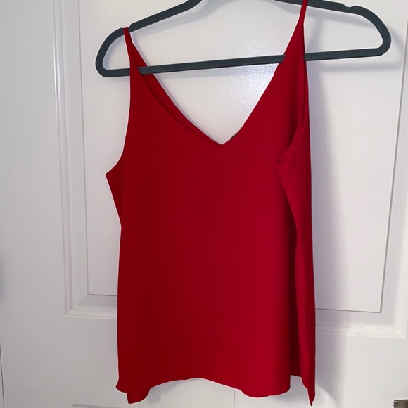 Bright Red Tank Blouse - Picture 1 of 2